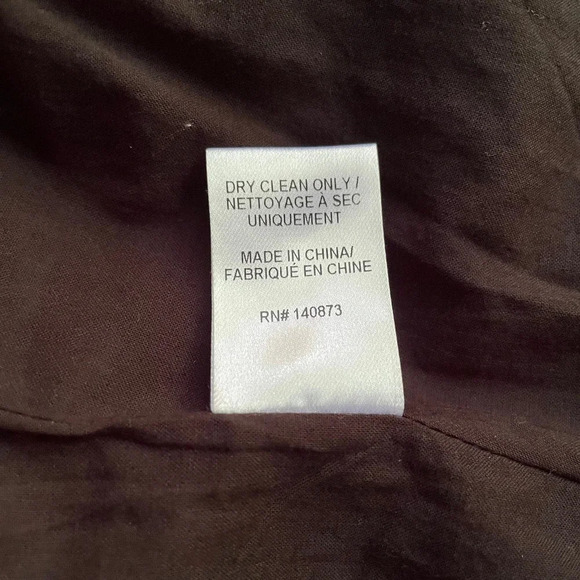 LoveShackFancy Pamela Dress One Shoulder Eyelet Lace Black Tan Size Small - Picture 11 of 11